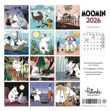 Moomin Mini Wall Calendar 2026
