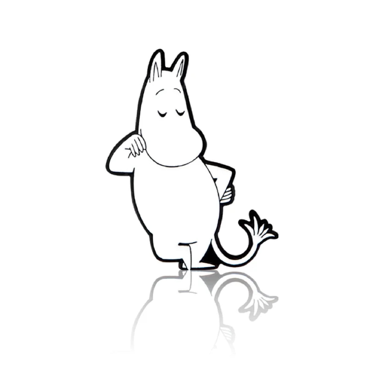 Moomintroll Looking Good Pin