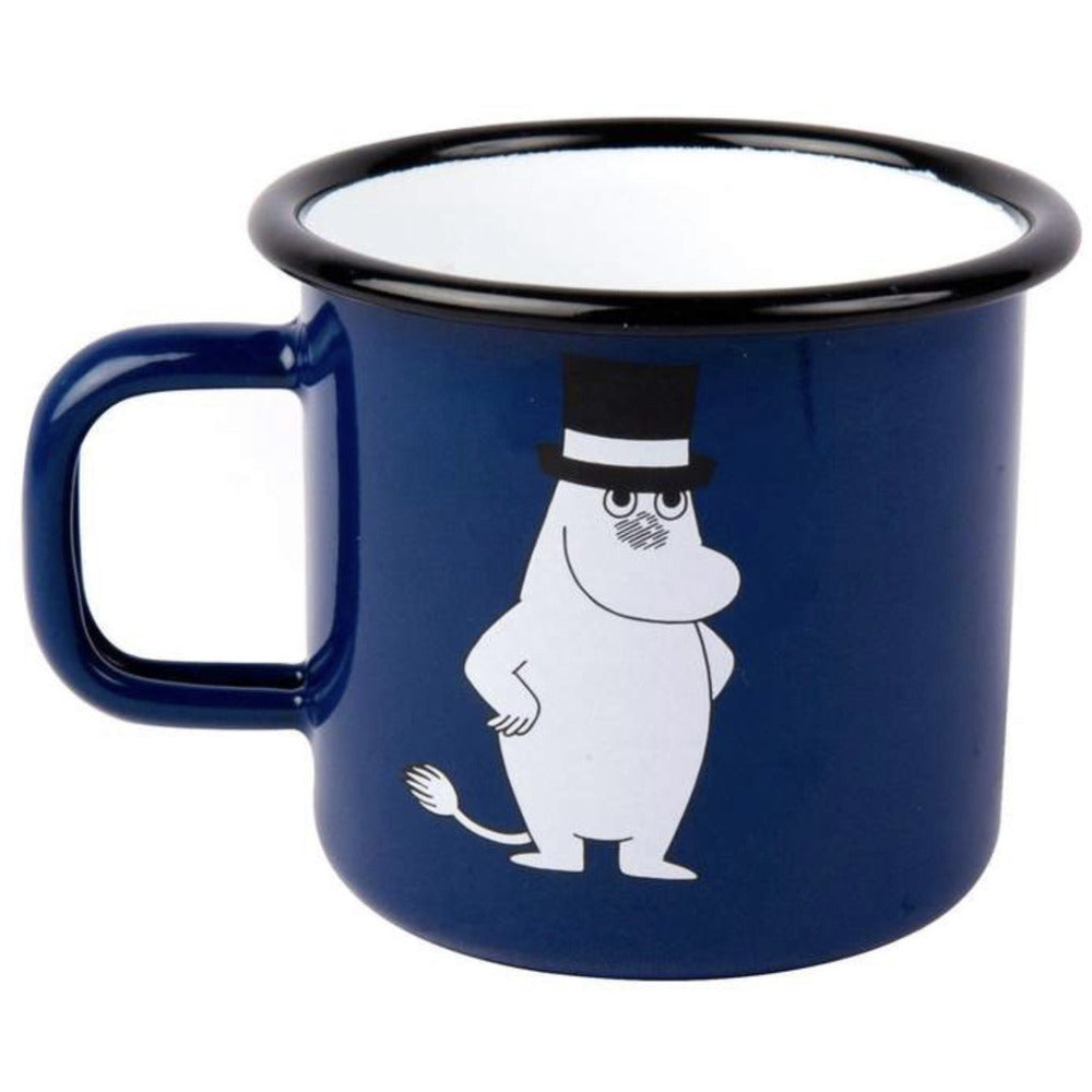 Moomin Enamel Mug 3.7 dl Moominpappa Dark Blue - .