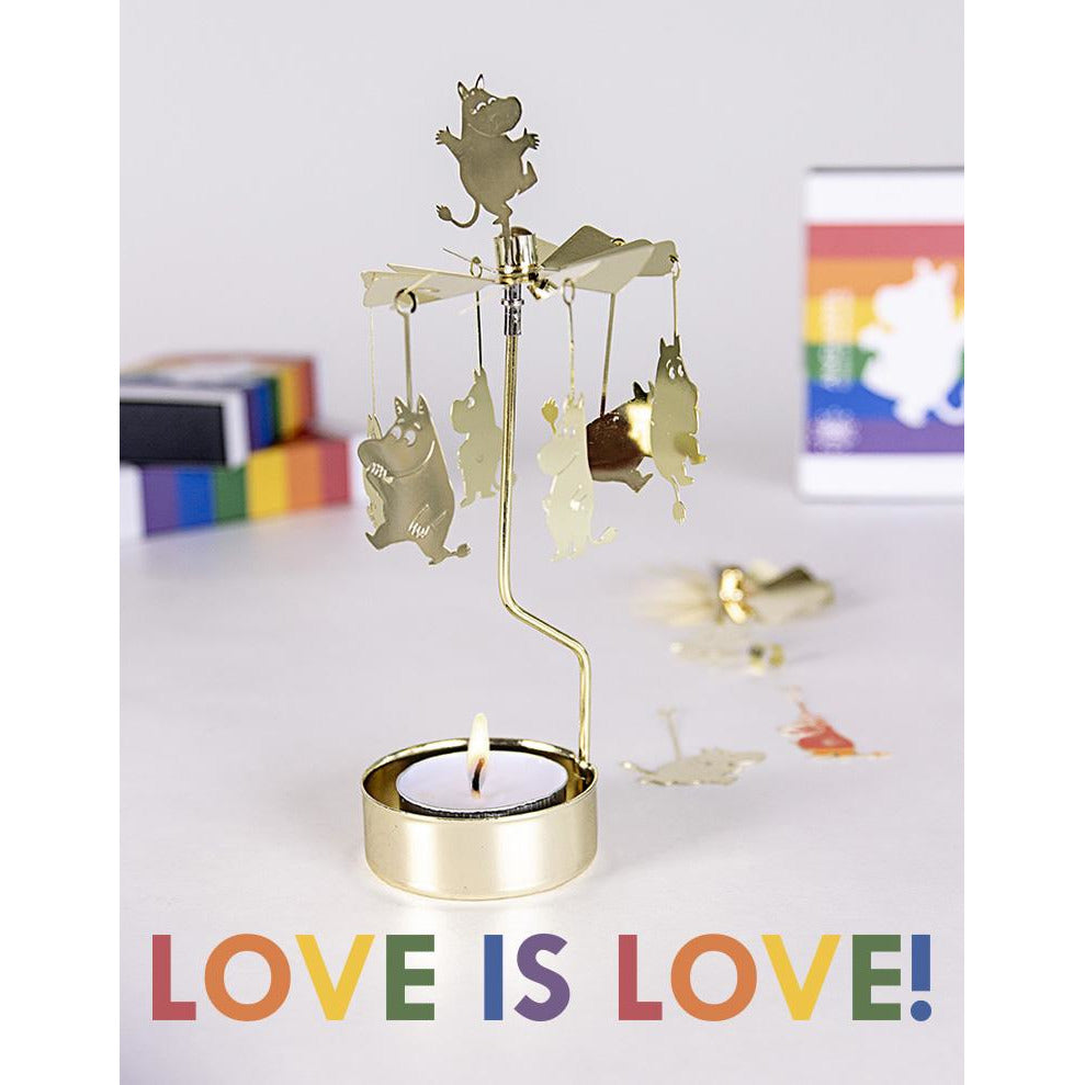 Rotary Candle Holder Moomintroll Gold
