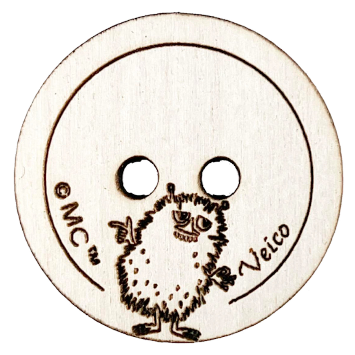 Moomin Wooden Button Stinky
