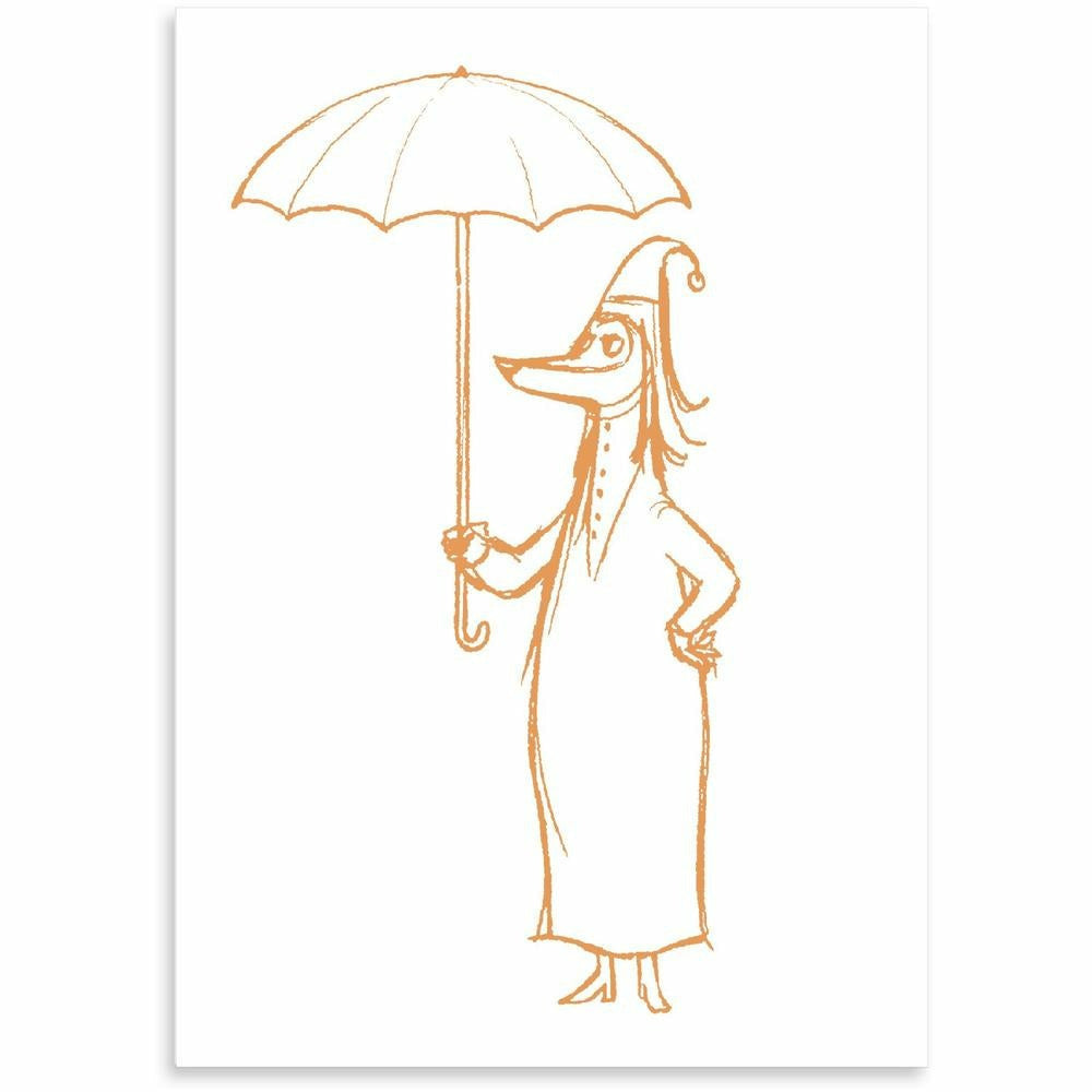 Moomin Postcard Fillyjonk Sketch