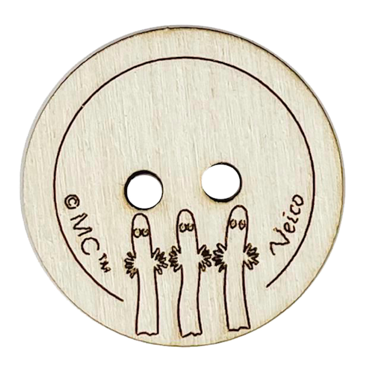 Moomin Wooden Button Hattifatteners