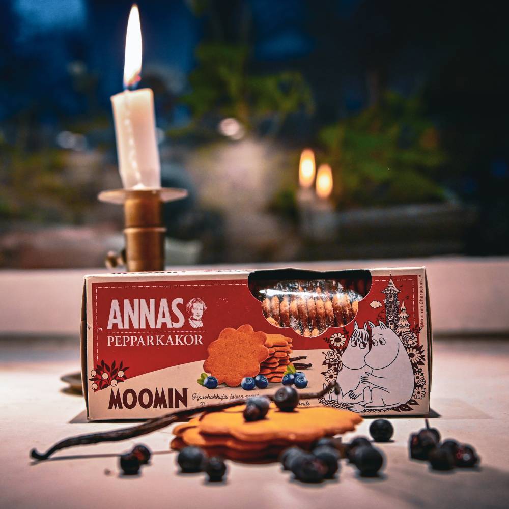 Moomin Blueberry &amp; Vanilla Gingerbreads 150g