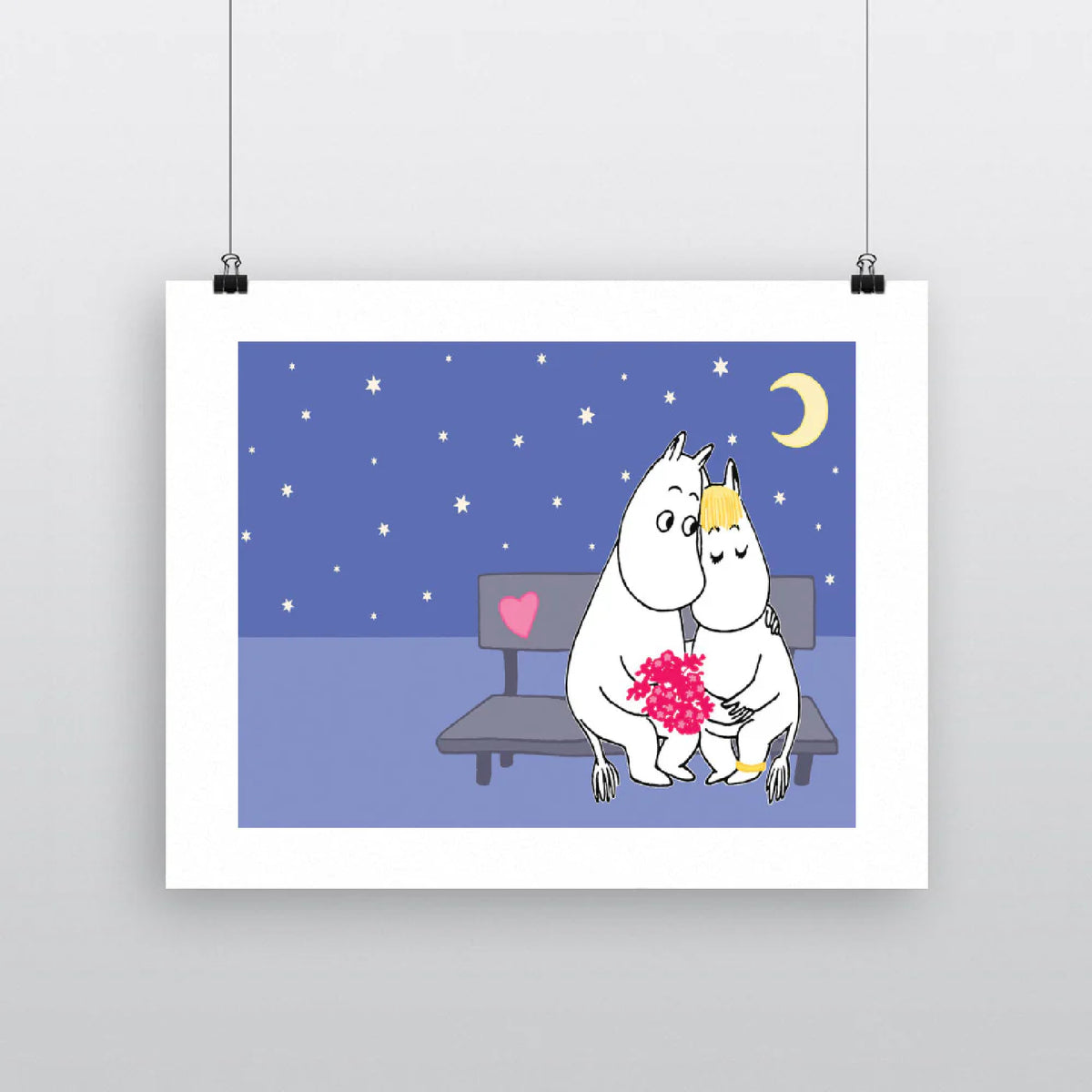 Art Print Moomintroll And Snorkmaiden Evening Love
