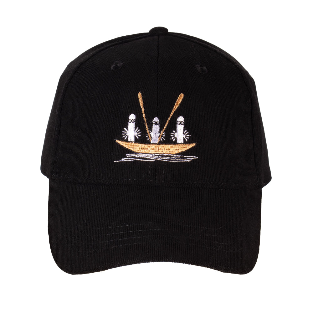 Cap Adult Corduroy Hattifatteners Black The Official Moomin Shop United Kingdom