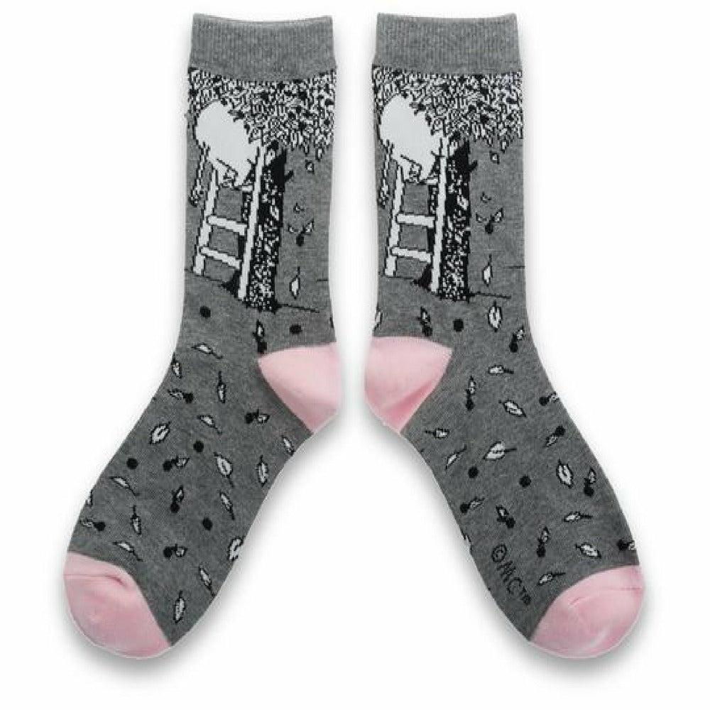 Moomin Socks Moominpappa Grey/Pink
