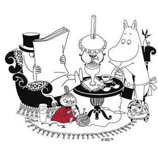 Kitchen Towel Moominpappa Reading - .