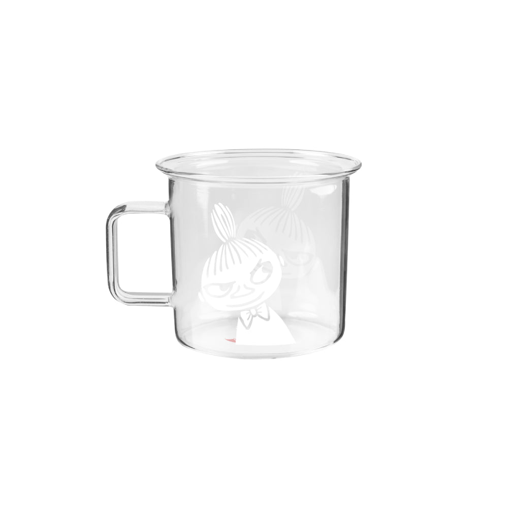 Moomin Glass Mug Clear Little My