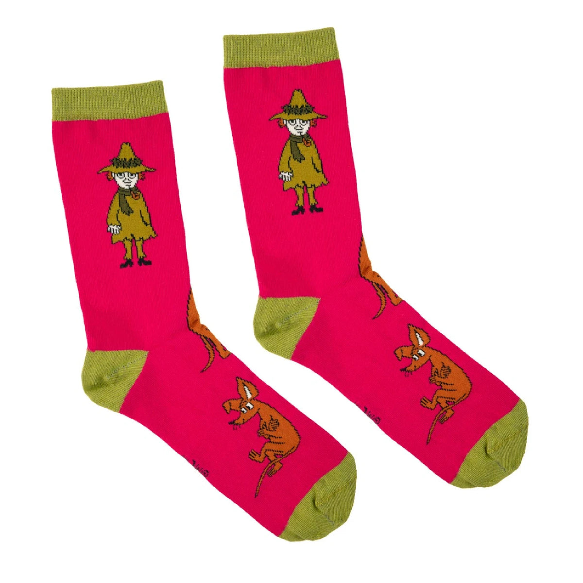 Moomin Friends Socks Magenta/Green