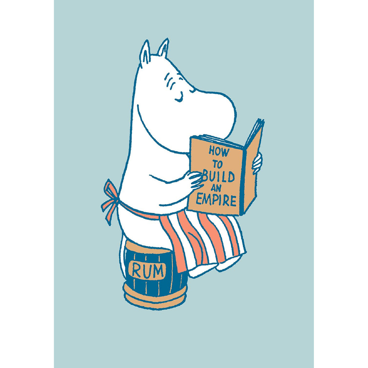 Greeting Card Moominmamma Reading