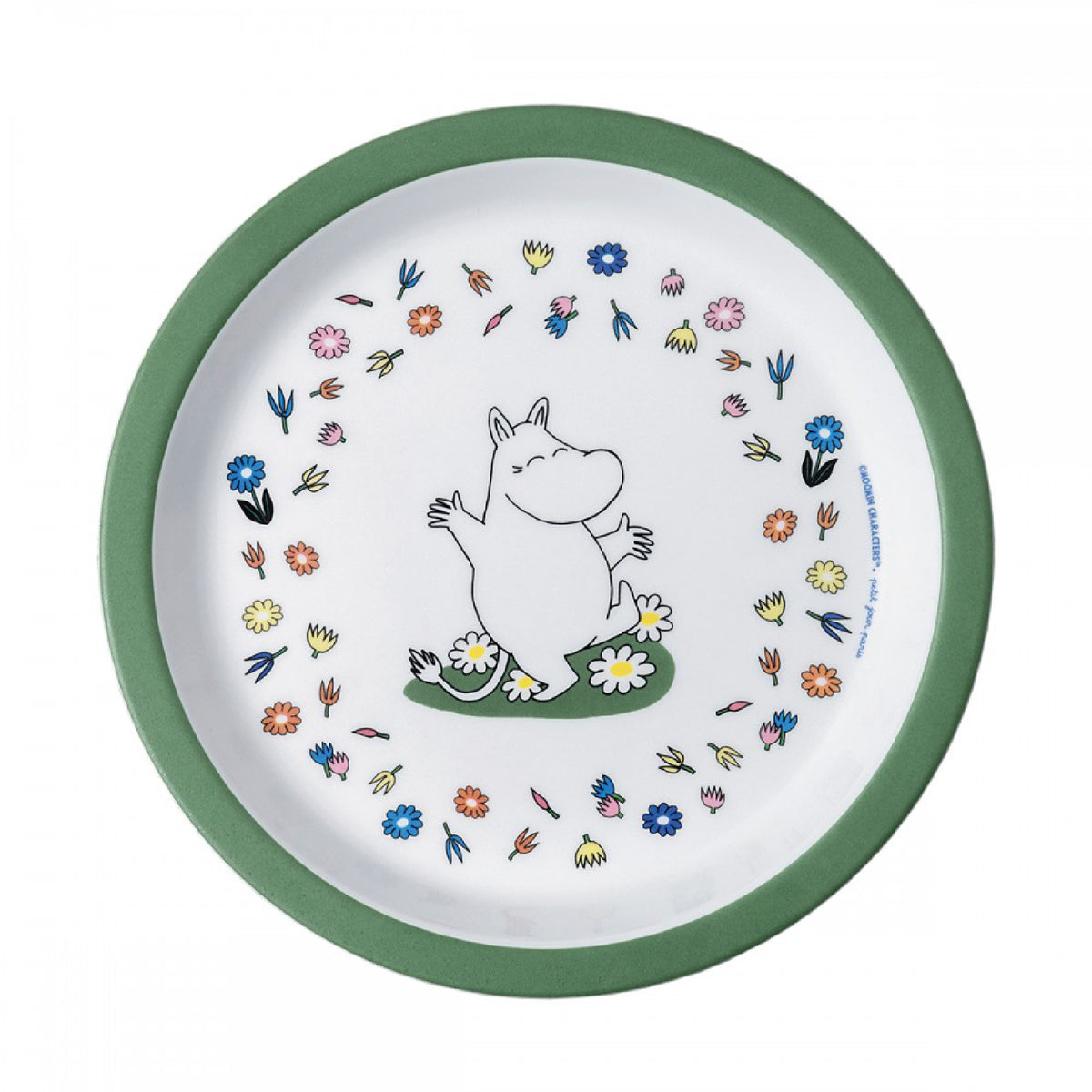 Baby Plate Moomintroll Green