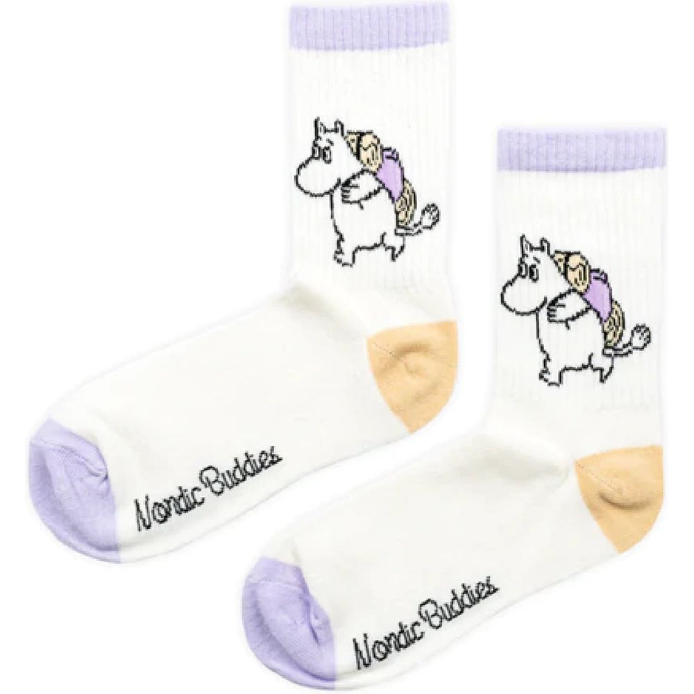 Moomin Socks Retro Moomintroll Camping Lilac