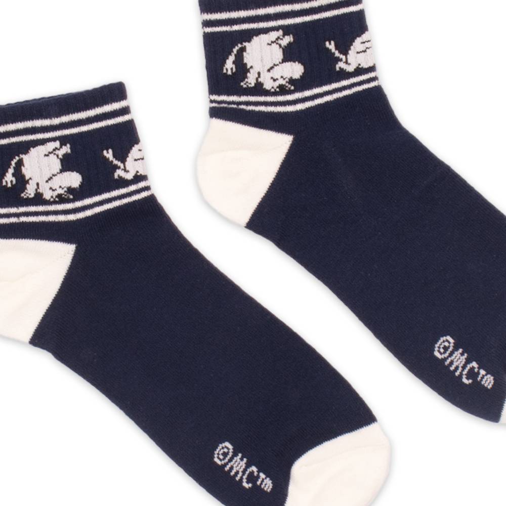 Ankle Socks Moomintroll Retro Navy Blue
