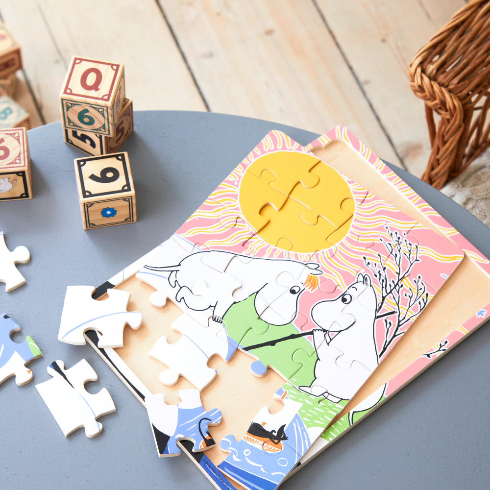 Moomin Wooden Frame Puzzle Fishing