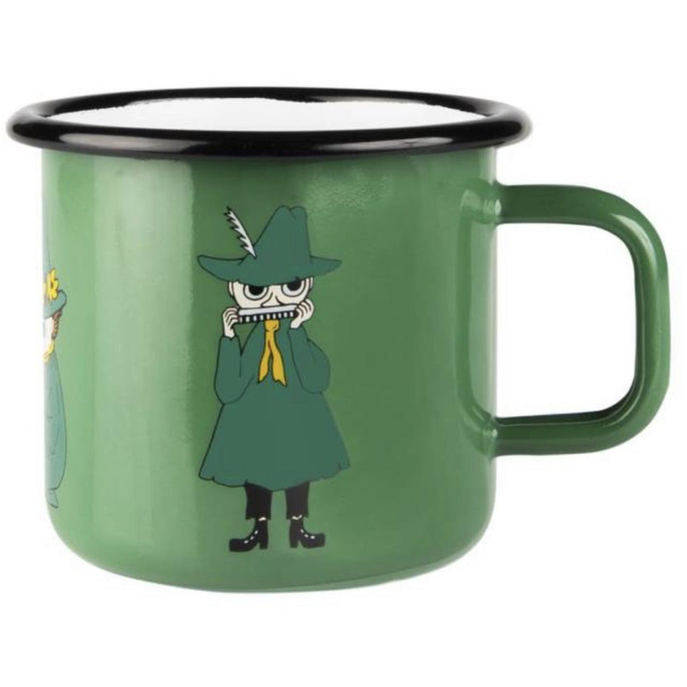 Moomin Enamel Mug 3.7 dl Retro Snufkin Green - .