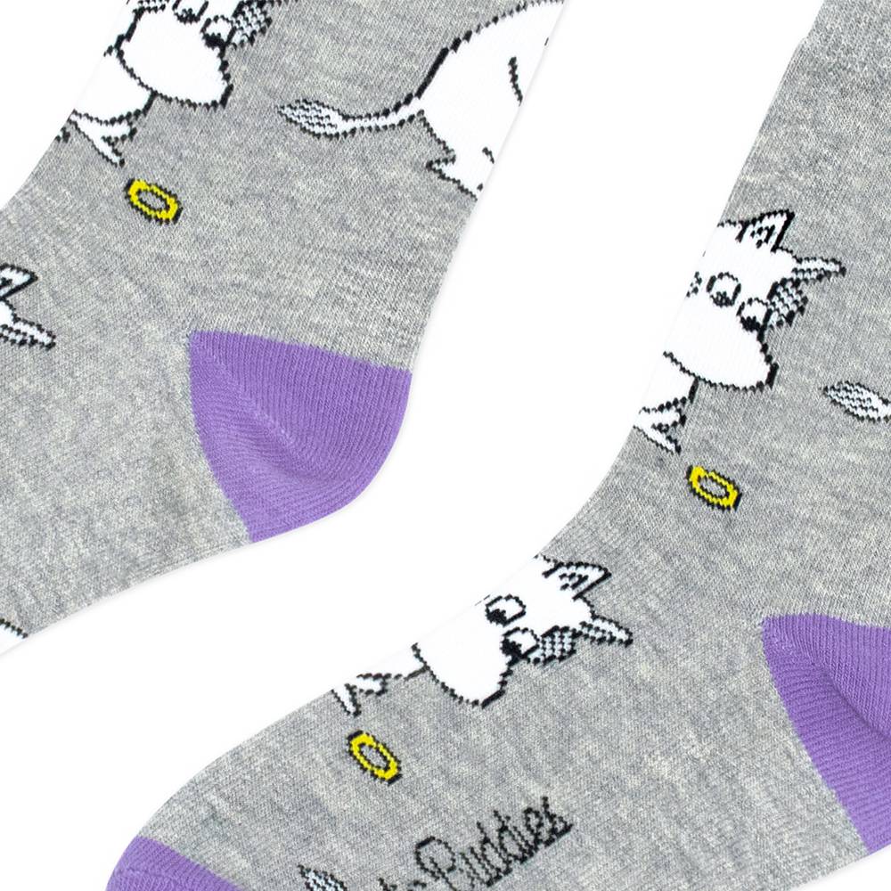 Moomin Socks Moomintroll Light Grey