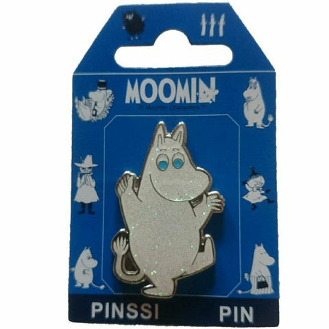 Pin Badge Dancing Moomin With Glitter
