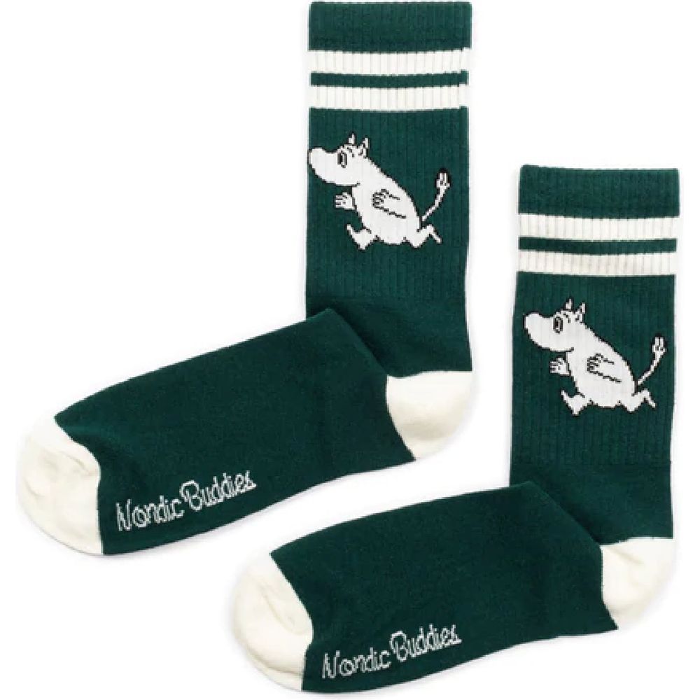 Moomin Socks Retro Moomintroll Forest Green