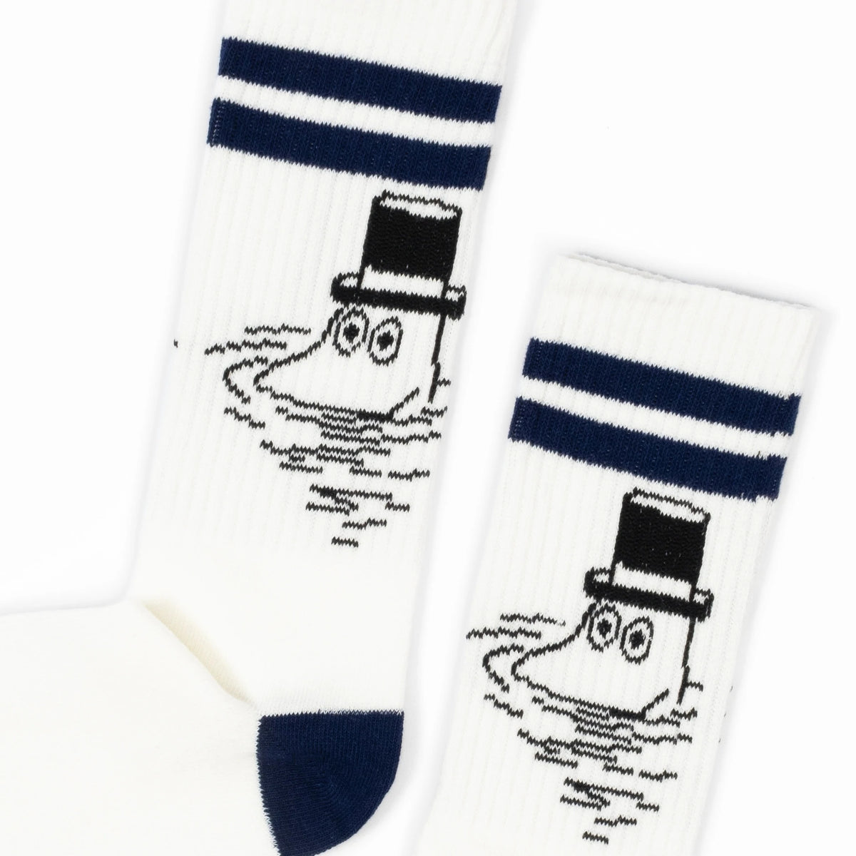 Moomin Socks Retro Moominpappa White swimming