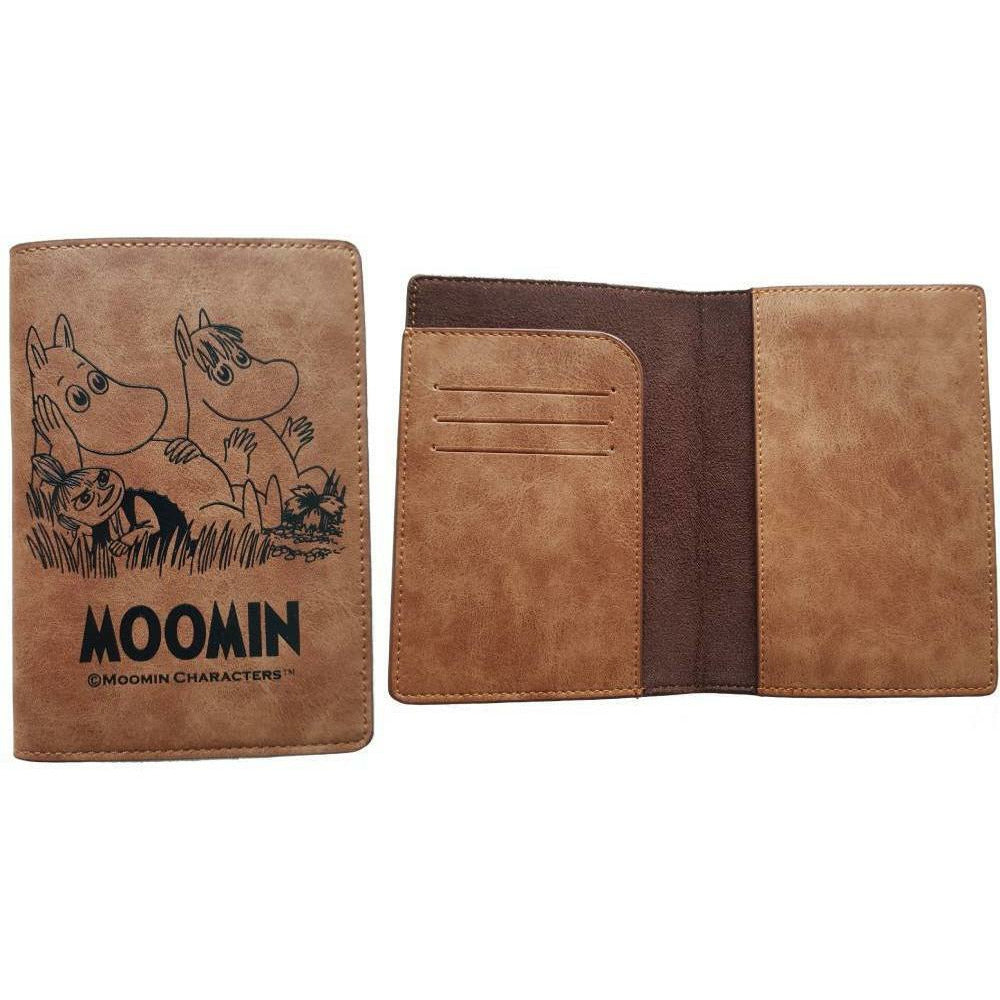 Moomin Passport Holder / Travel Wallet Brown