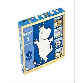 Puzzle Moomin Four Wooden Puzzles - .