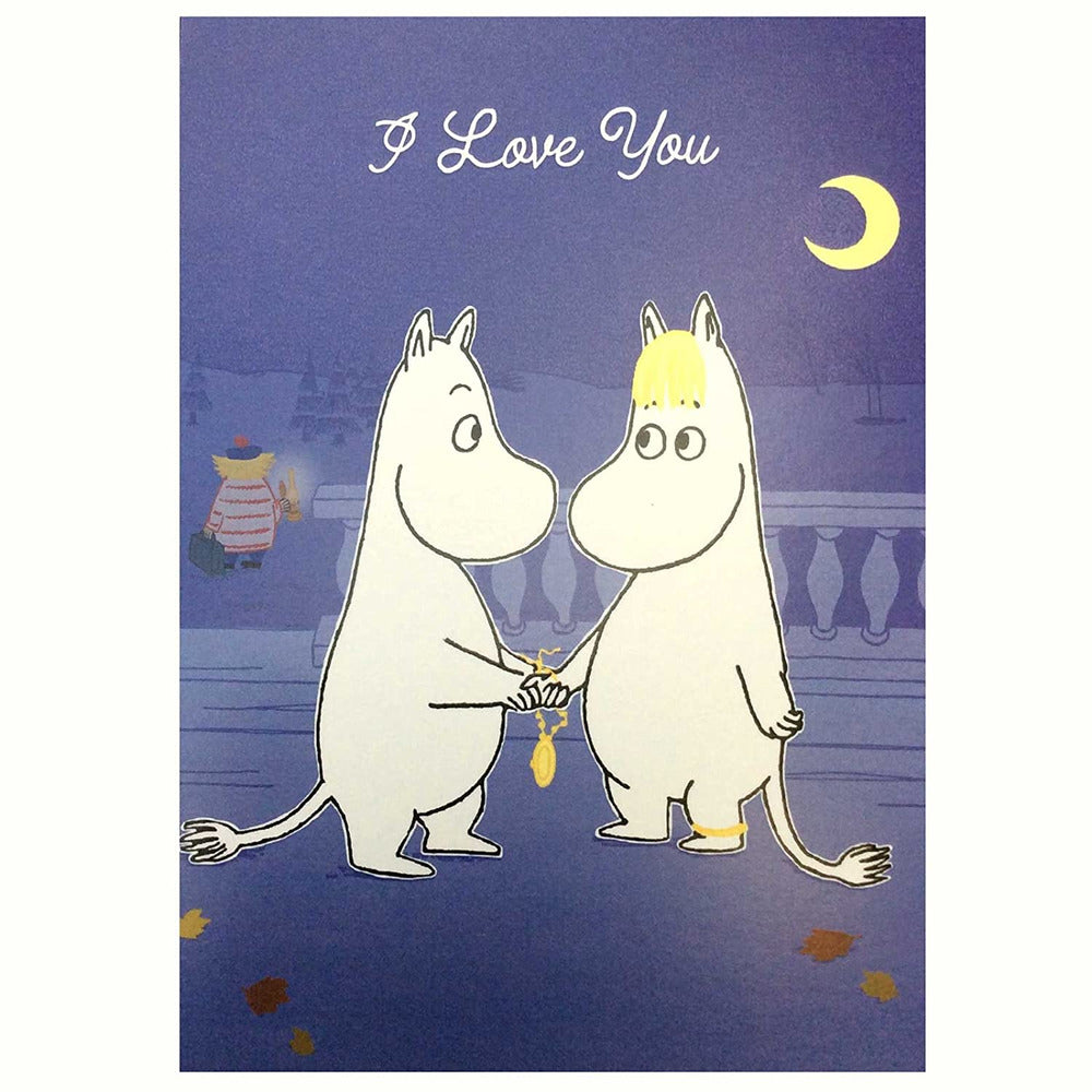 Greeting Card I Love You Purple - .