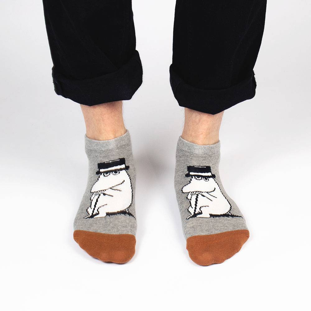 Ankle Socks Moominpappa Grey