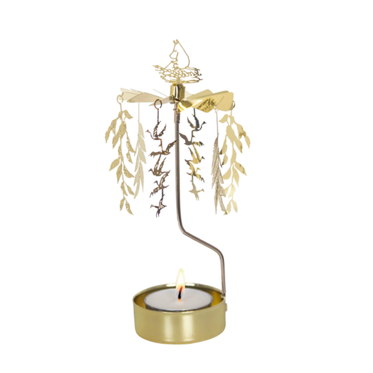 Rotary Candle Holder Moominpappa Gold
