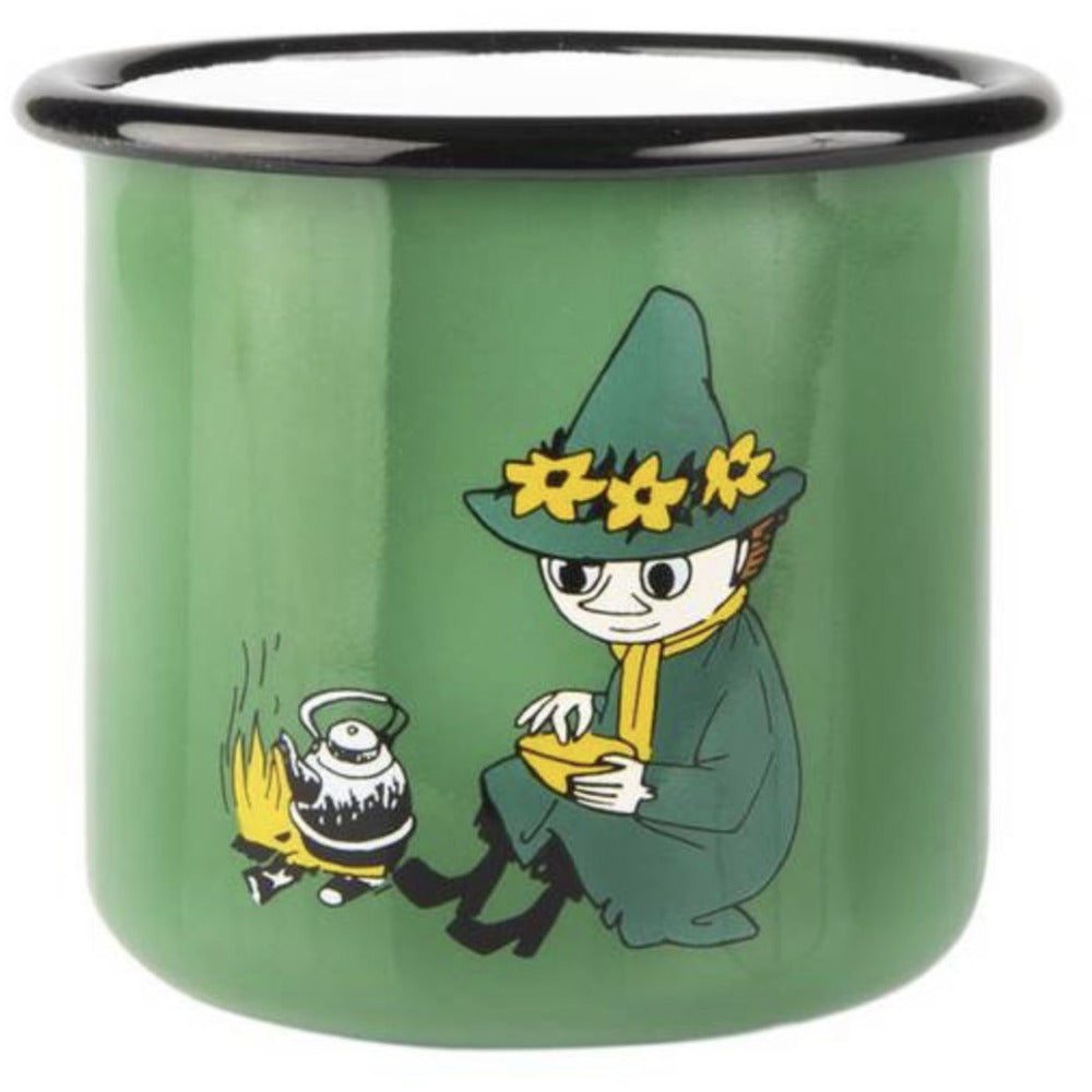 Moomin Enamel Mug 3.7 dl Retro Snufkin Green - .