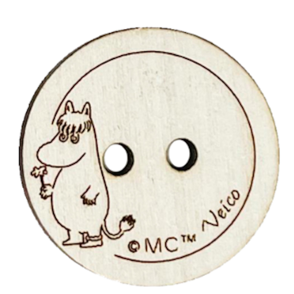 Moomin Wooden Button Snorkmaiden With A Flower