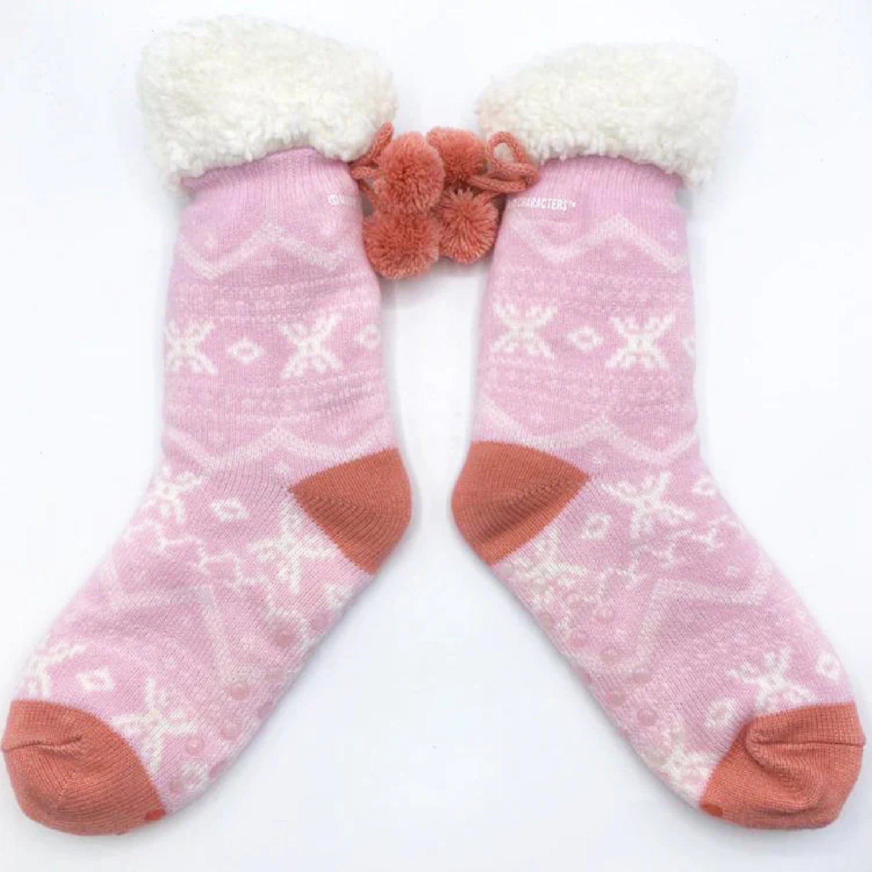 White Leopard Print Fluffy Slipper Socks | Women | George at ASDA