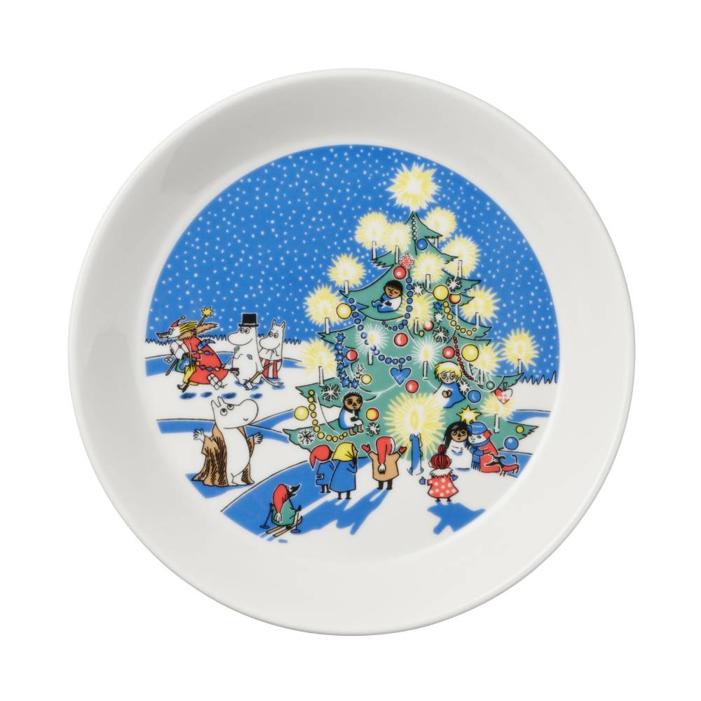 Moomin Collector&#39;s Edition Plates 2-pack 2021: Christmas &amp; Drawing