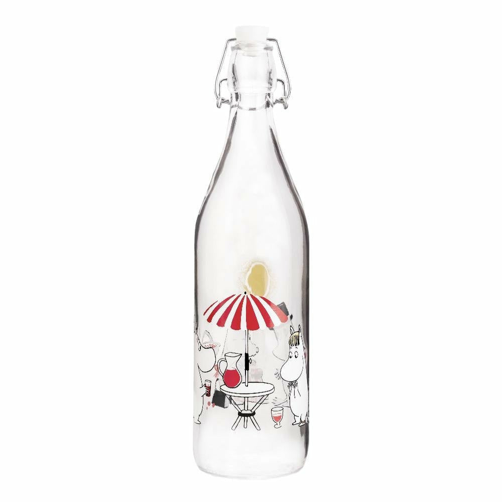 Moomin Glass Bottle 1 L Summertime