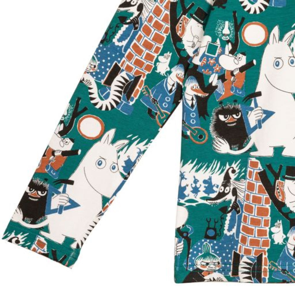 Moomin Tilestowe Kids Shirt Green