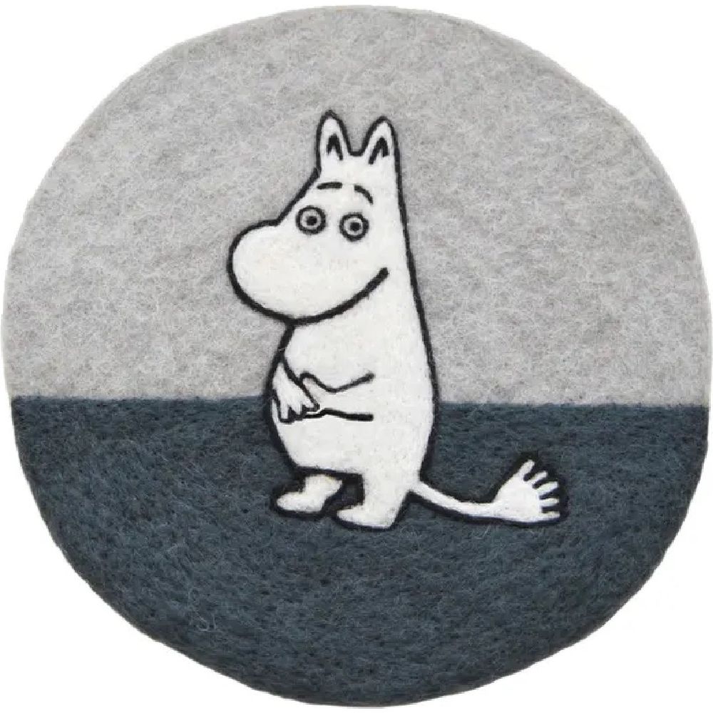Felted Pot Stand Moomintroll Grey