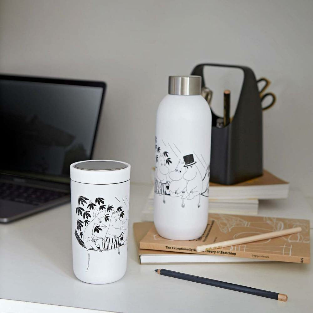Keep Cool Moomin Drinking Bottle 0.75 L Soft White