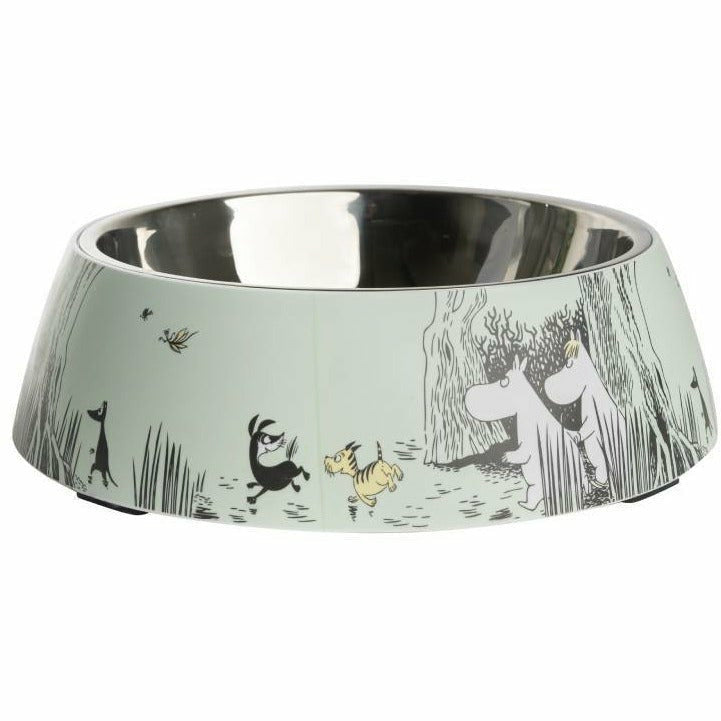 Moomin For Pets Food Bowl Green XL