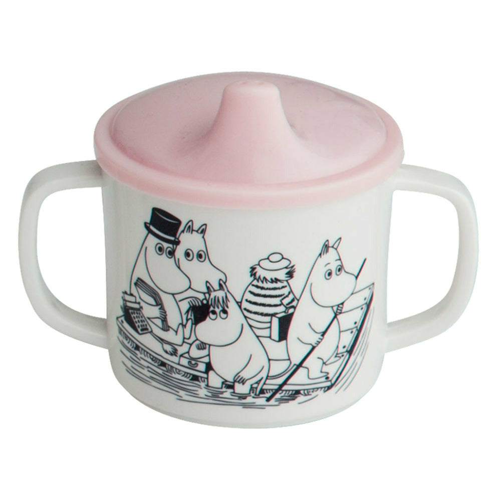 Sippy Cup With Handles And Pink Lid