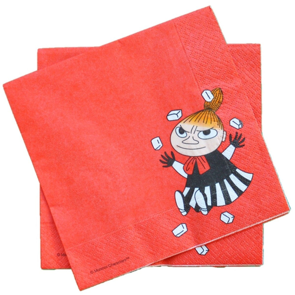Moomin Paper Napkin Little My Red - .