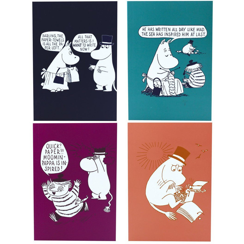 A6 Notebook Set of 4 Moominpappa I Want To Write Now - .