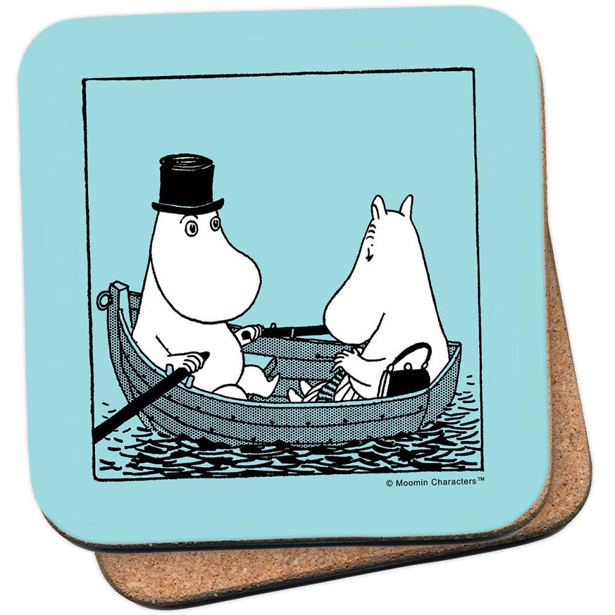 Coaster Moominpappa And Moominmamma In A Boat - .