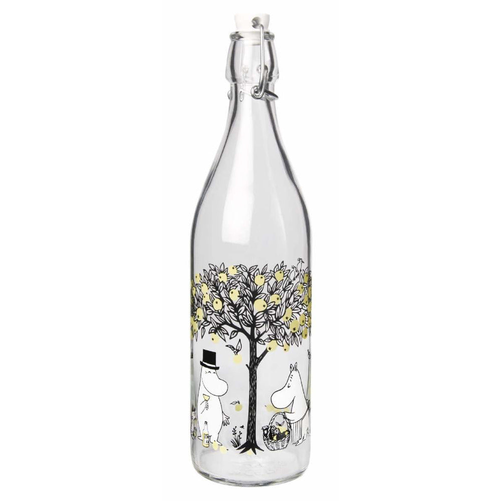Moomin Glass Bottle Apples 1 L - .