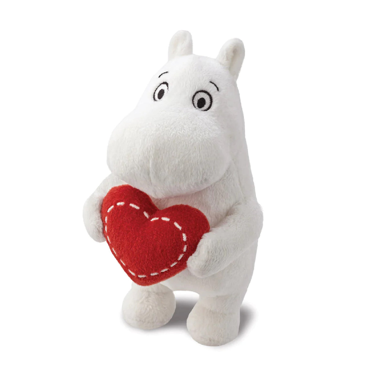 Moomin Standing With Heart Plush Toy