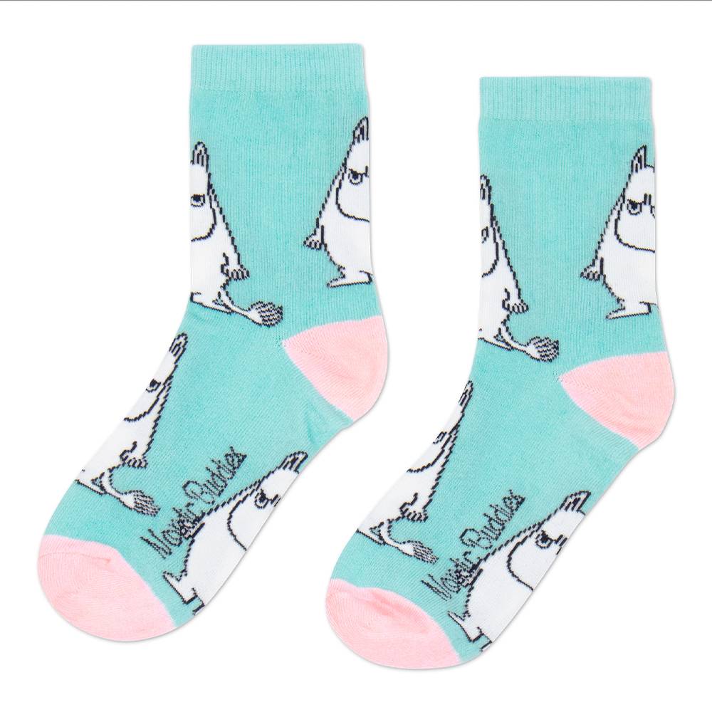 Moomin Socks Angry Moomintroll Turquoise