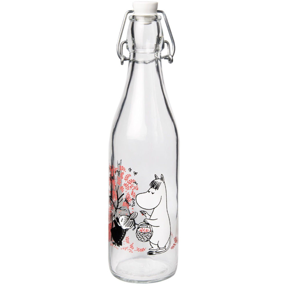 Moomin Glass Bottle Berries 0.5 L - .