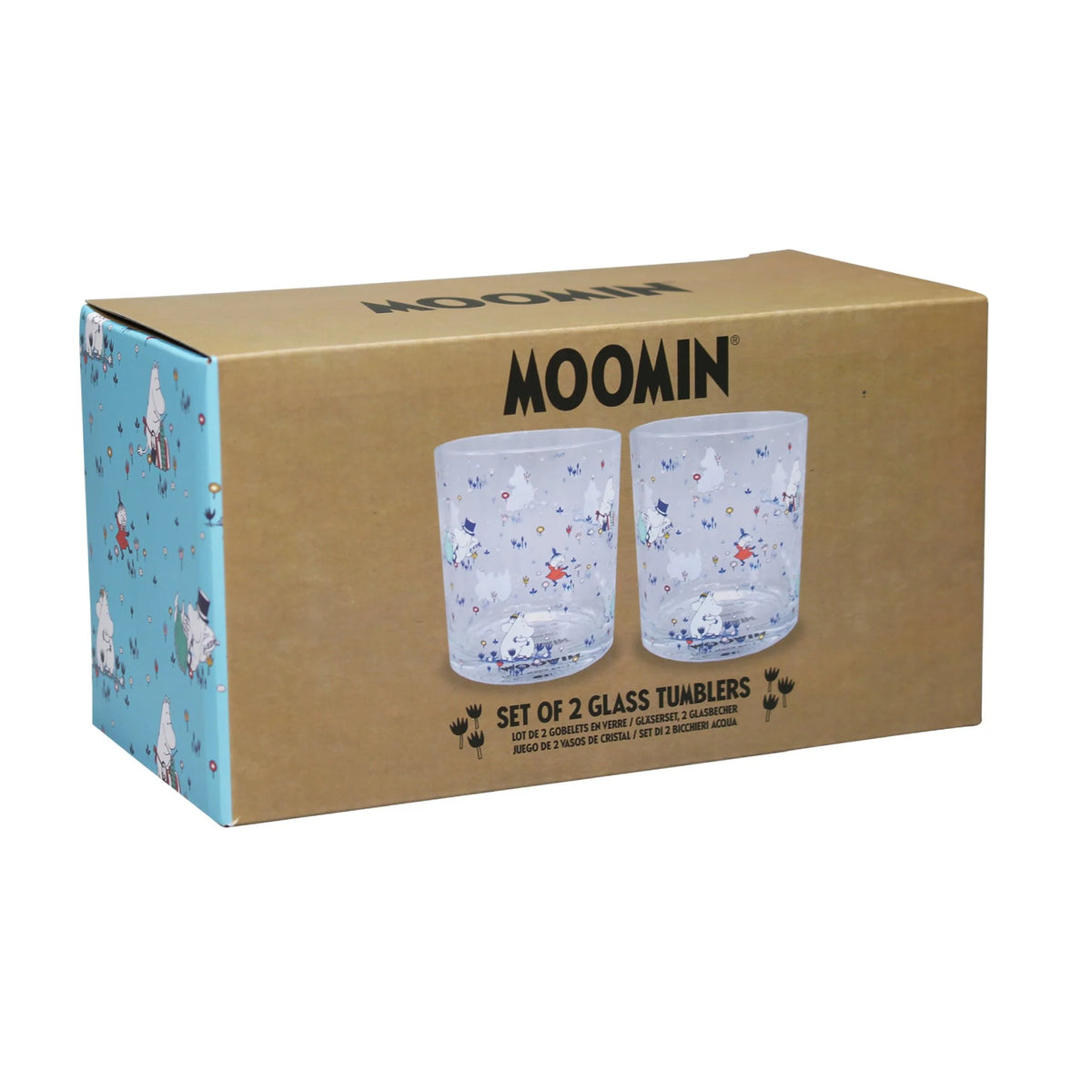 Set of 2 Moomin Glass Tumblers