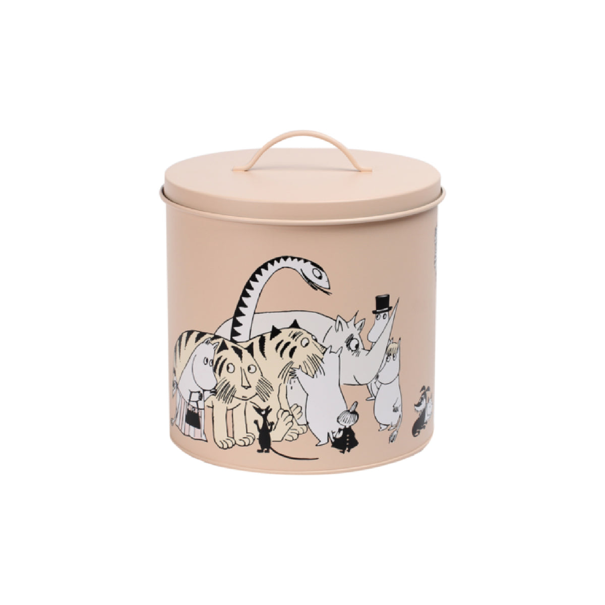 Moomin For Pets Tin Jar Beige