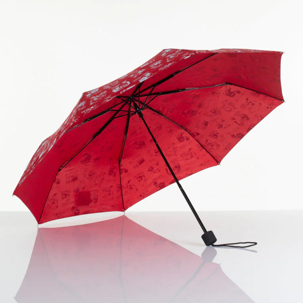Moomin In The Garden Manual Umbrella Red