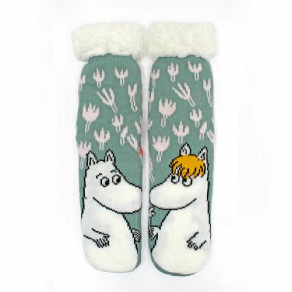 Moomin Slipper Socks With Floral Design